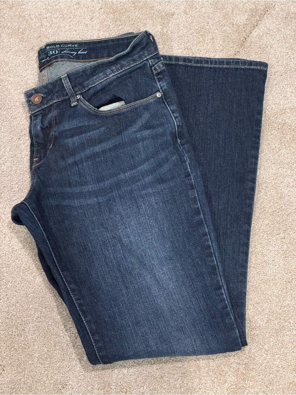 Levi's Bold Curve Bootcut Jeans Blue Waist 30 x 32